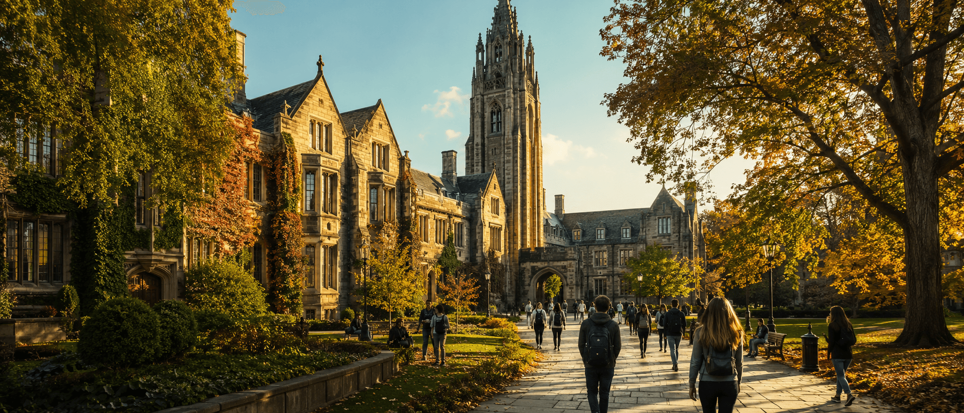 University campus and international students